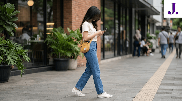 Straight Jeans Wanita Kekinian untuk Daily Outfit | Berakhir Pekan
