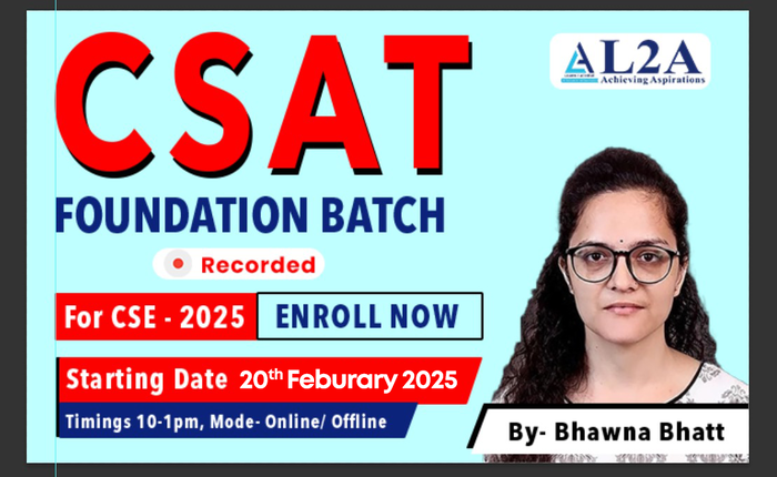 Best CSAT course in Delhi | CSAT - L2A