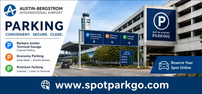 Austin-Bergstrom Airport Parking | AUS Airport Parking | Spotparkgo