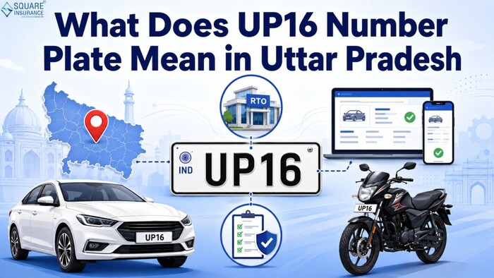 What Does UP16 Number Plate Mean in Uttar Pradesh